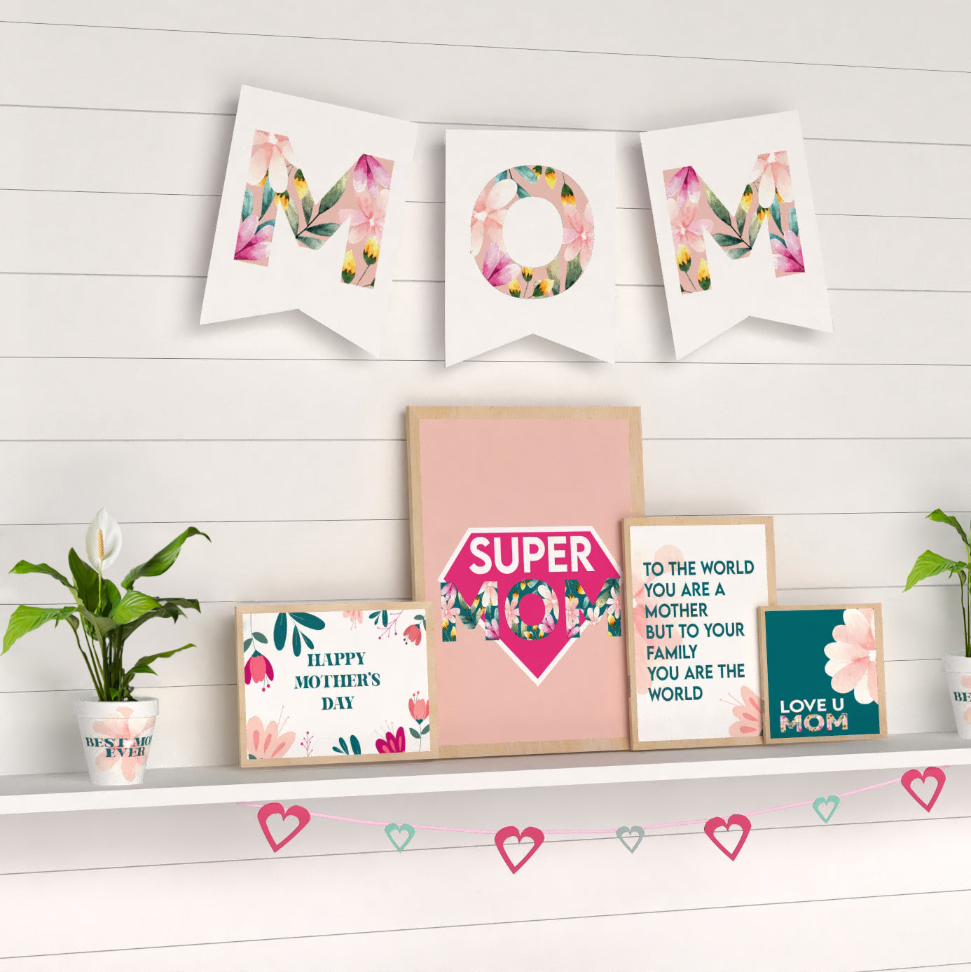 Mother's Day printable theme decoration