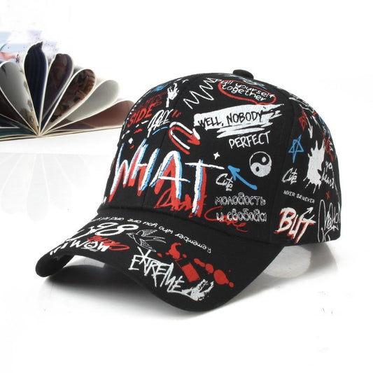 Print trend colorful graffiti cap