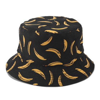 Banana print with fisherman's cap on both sides