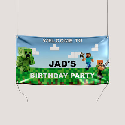 Minecraft Birthday Theme