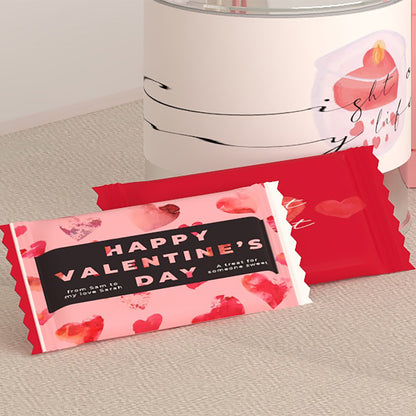 Valentine's Day Theme Printable Digital Design Chocolate wrap.