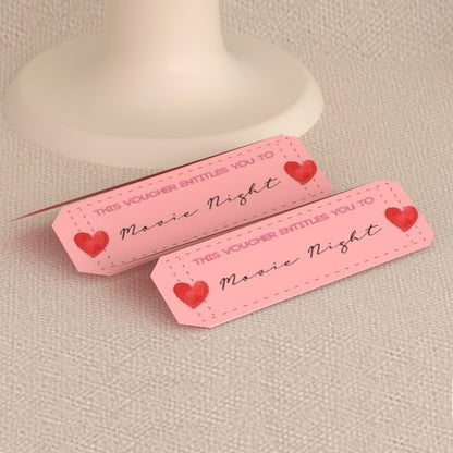 Valentine's Day Theme Printable Digital Design. Valentine coupons.