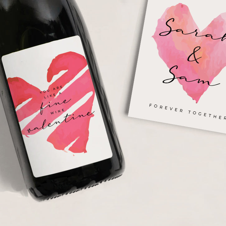 Valentine's Bottle Label